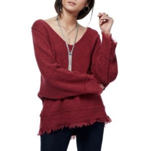 Free People Irresistible Fringe Trim Sweater